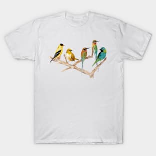 Birds in branches T-Shirt